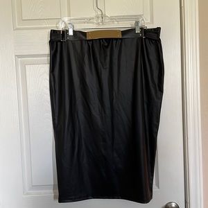 Black Pleather skirt